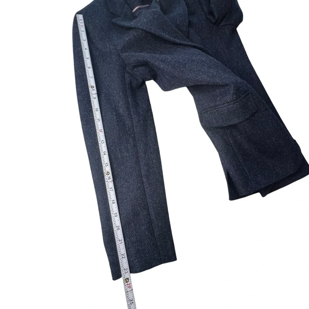 J.Crew Alfie Women’s Blazer in Navy English Wool Herringbone Size 12